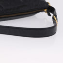 Miu Miu Shoulder Bag Leather Black Gold Auth 195676M-7
