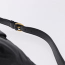 Miu Miu Shoulder Bag Leather Black Gold Auth 195676M-8