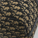Christian Dior Trotter Canvas Boston Bag Navy Silver Auth 195678-13