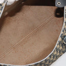 Christian Dior Trotter Canvas Boston Bag Navy Silver Auth 195678-15