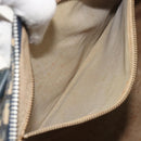 Christian Dior Trotter Canvas Boston Bag Navy Silver Auth 195678-18