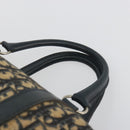 Christian Dior Trotter Canvas Boston Bag Navy Silver Auth 195678-8