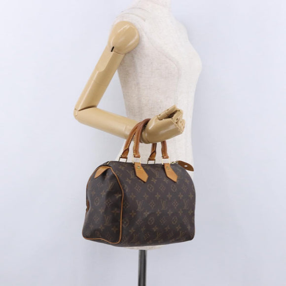 LOUIS VUITTON Monogram Speedy 25 Hand Bag M41528 LV Auth 195683