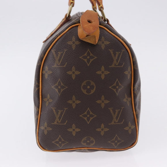 LOUIS VUITTON Monogram Speedy 25 Hand Bag M41528 LV Auth 195683