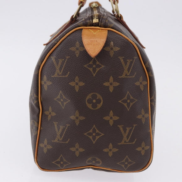 LOUIS VUITTON Monogram Speedy 25 Hand Bag M41528 LV Auth 195683