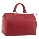 LOUIS VUITTON Epi Speedy 30 Hand Bag Castilian Red M43007 LV Auth 195684-1