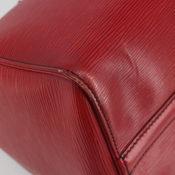 LOUIS VUITTON Epi Speedy 30 Hand Bag Castilian Red M43007 LV Auth 195684