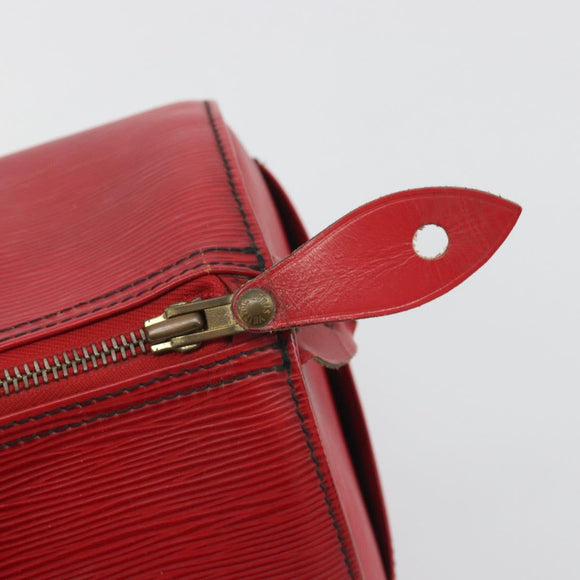 LOUIS VUITTON Epi Speedy 30 Hand Bag Castilian Red M43007 LV Auth 195684