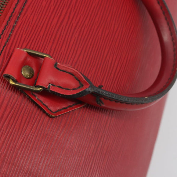 LOUIS VUITTON Epi Speedy 30 Hand Bag Castilian Red M43007 LV Auth 195684