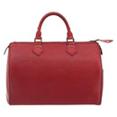 LOUIS VUITTON Epi Speedy 30 Hand Bag Castilian Red M43007 LV Auth 195684-2