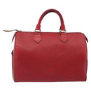 LOUIS VUITTON Epi Speedy 30 Hand Bag Castilian Red M43007 LV Auth 195684-3