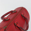 LOUIS VUITTON Epi Speedy 30 Hand Bag Castilian Red M43007 LV Auth 195684-6