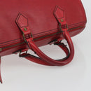 LOUIS VUITTON Epi Speedy 30 Hand Bag Castilian Red M43007 LV Auth 195684-7