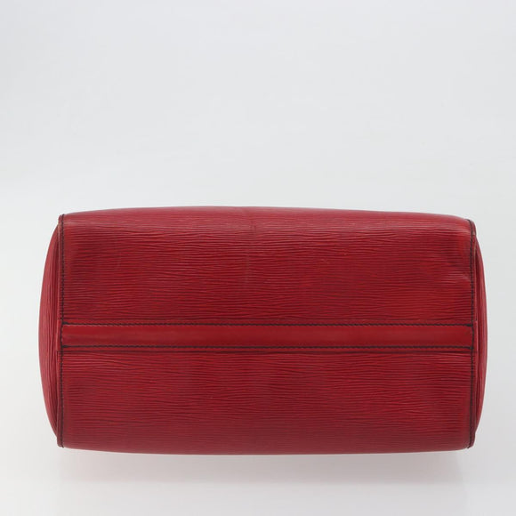 LOUIS VUITTON Epi Speedy 30 Hand Bag Castilian Red M43007 LV Auth 195684