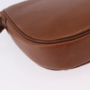 Burberrys Shoulder Bag Leather Brown Gold Auth 195686-12