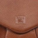 Burberrys Shoulder Bag Leather Brown Gold Auth 195686-14