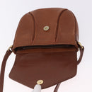 Burberrys Shoulder Bag Leather Brown Gold Auth 195686-15