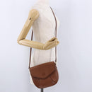 Burberrys Shoulder Bag Leather Brown Gold Auth 195686-21