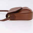 Burberrys Shoulder Bag Leather Brown Gold Auth 195686-5