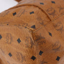 MCM Vicetos Logogram Shoulder Bag PVC Leather Brown Gold Auth 195687-9