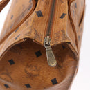 MCM Vicetos Logogram Shoulder Bag PVC Leather Brown Gold Auth 195687-10