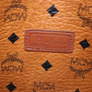 MCM Vicetos Logogram Shoulder Bag PVC Leather Brown Gold Auth 195687-17