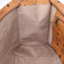 MCM Vicetos Logogram Shoulder Bag PVC Leather Brown Gold Auth 195687-19
