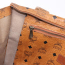 MCM Vicetos Logogram Shoulder Bag PVC Leather Brown Gold Auth 195687-20