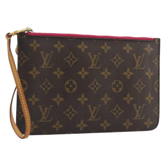 LOUIS VUITTON Monogram Neverfull MM Pouch Accessory Pouch LV Auth 195689