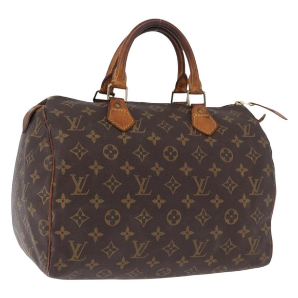 LOUIS VUITTON Monogram Speedy 30 Hand Bag M41526 LV Auth 195690