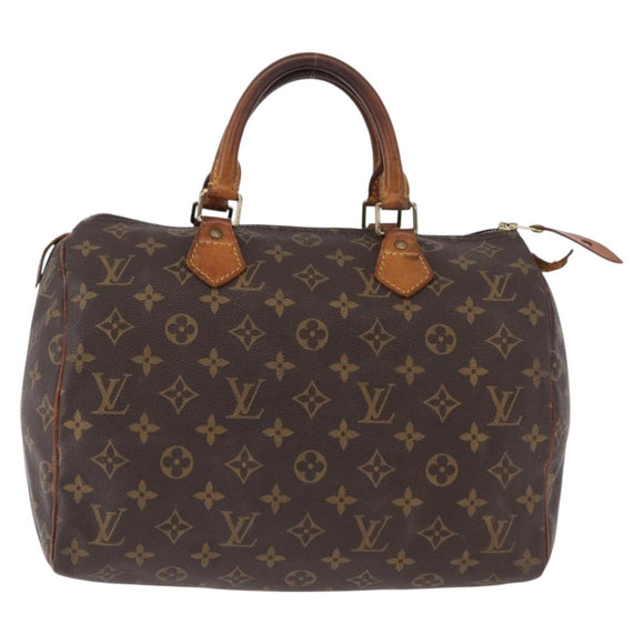 LOUIS VUITTON Monogram Speedy 30 Hand Bag M41526 LV Auth 195690