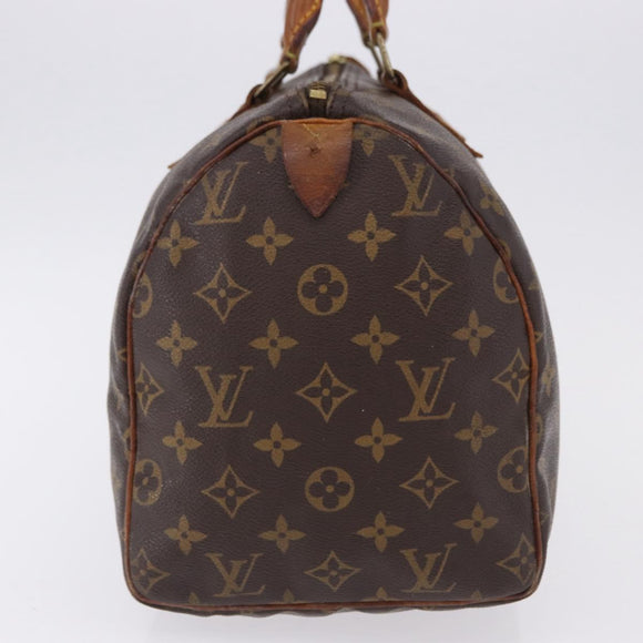 LOUIS VUITTON Monogram Speedy 30 Hand Bag M41526 LV Auth 195690