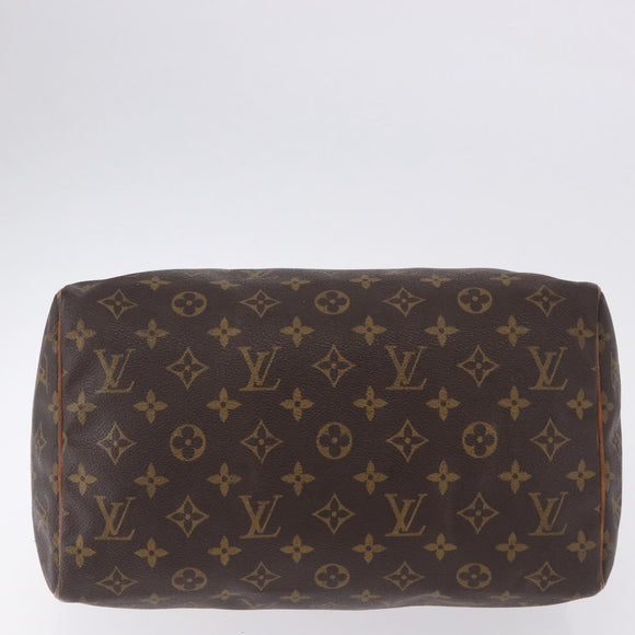 LOUIS VUITTON Monogram Speedy 30 Hand Bag M41526 LV Auth 195690