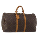 LOUIS VUITTON Monogram Keepall 55 Boston Bag M41424 LV Auth 195692-1