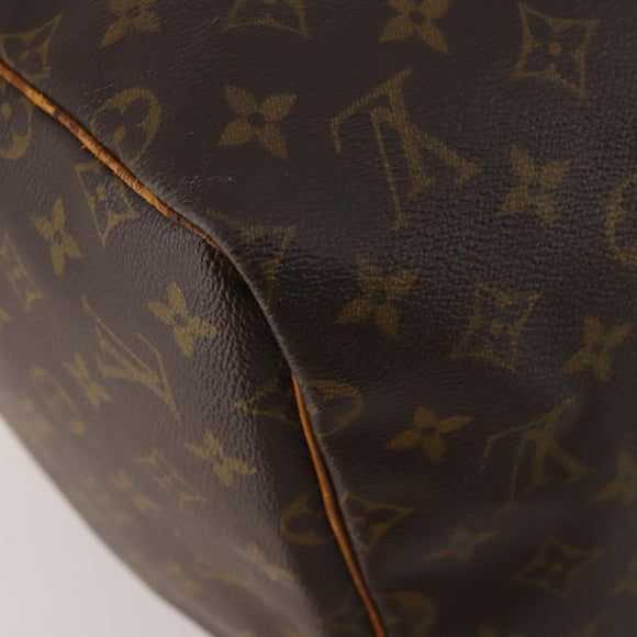 LOUIS VUITTON Monogram Keepall 55 Boston Bag M41424 LV Auth 195692