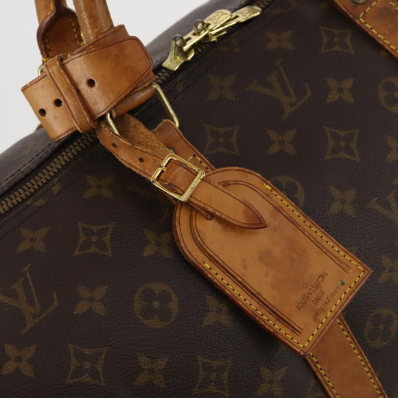 LOUIS VUITTON Monogram Keepall 55 Boston Bag M41424 LV Auth 195692