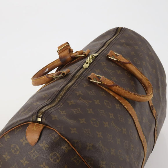 LOUIS VUITTON Monogram Keepall 55 Boston Bag M41424 LV Auth 195692