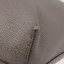 FENDI Celeria Hand Bag Leather Gray Silver Auth 195694A-16