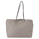 FENDI Celeria Hand Bag Leather Gray Silver Auth 195694A-2