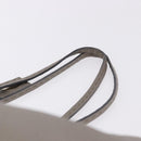 FENDI Celeria Hand Bag Leather Gray Silver Auth 195694A-8