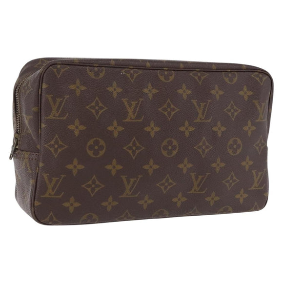LOUIS VUITTON Monogram Trousse Toilette 28 Clutch Bag M47522 LV Auth 195695