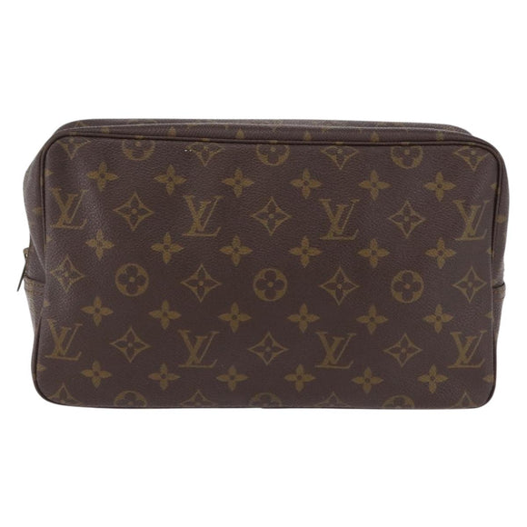 LOUIS VUITTON Monogram Trousse Toilette 28 Clutch Bag M47522 LV Auth 195695