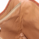 CELINE Macadam Canvas Hand Bag PVC Leather Brown Gold Auth 195700-17