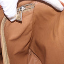 CELINE Macadam Canvas Hand Bag PVC Leather Brown Gold Auth 195700-20