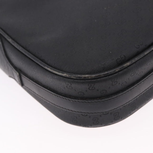 GUCCI Micro GG Supreme Web Sherry Line Bag PVC Black 001 084 4425 Auth 195701