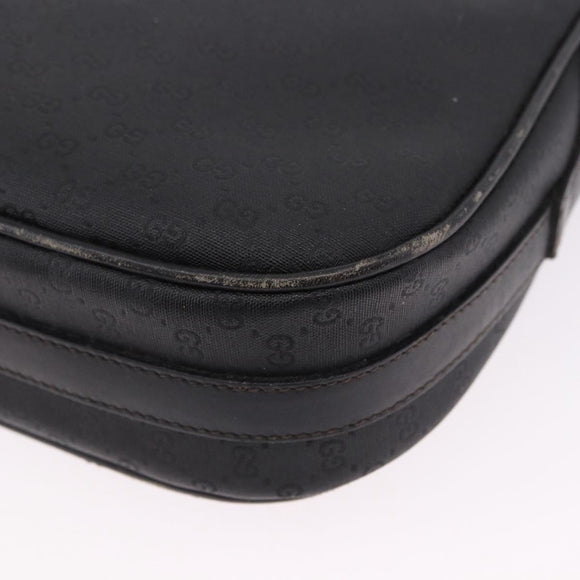 GUCCI Micro GG Supreme Web Sherry Line Bag PVC Black 001 084 4425 Auth 195701