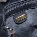 GUCCI Micro GG Supreme Web Sherry Line Bag PVC Black 001 084 4425 Auth 195701-15