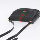 GUCCI Micro GG Supreme Web Sherry Line Bag PVC Black 001 084 4425 Auth 195701-6