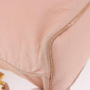 CHANEL Backpack Lamb Skin Pink Gold CC Auth 195704A-11