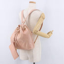 CHANEL Backpack Lamb Skin Pink Gold CC Auth 195704A-28